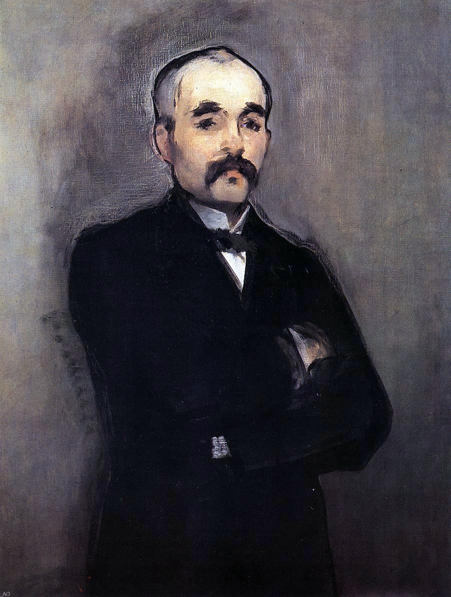 Edouard Manet Portrait of Clemenceau - Canvas Print