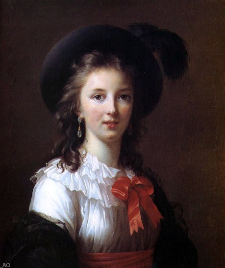 Elisabeth Louise Vigee-Le Brun Self Portrait - Age 26 - Canvas Print