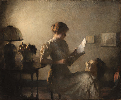 Frank Weston Benson The Grey Room - Canvas Print