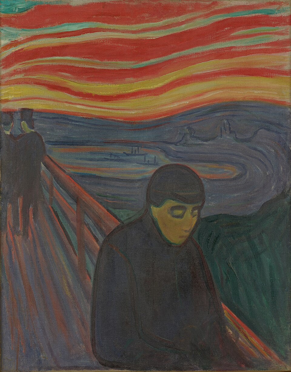 Edvard Munch Despair - Canvas Print