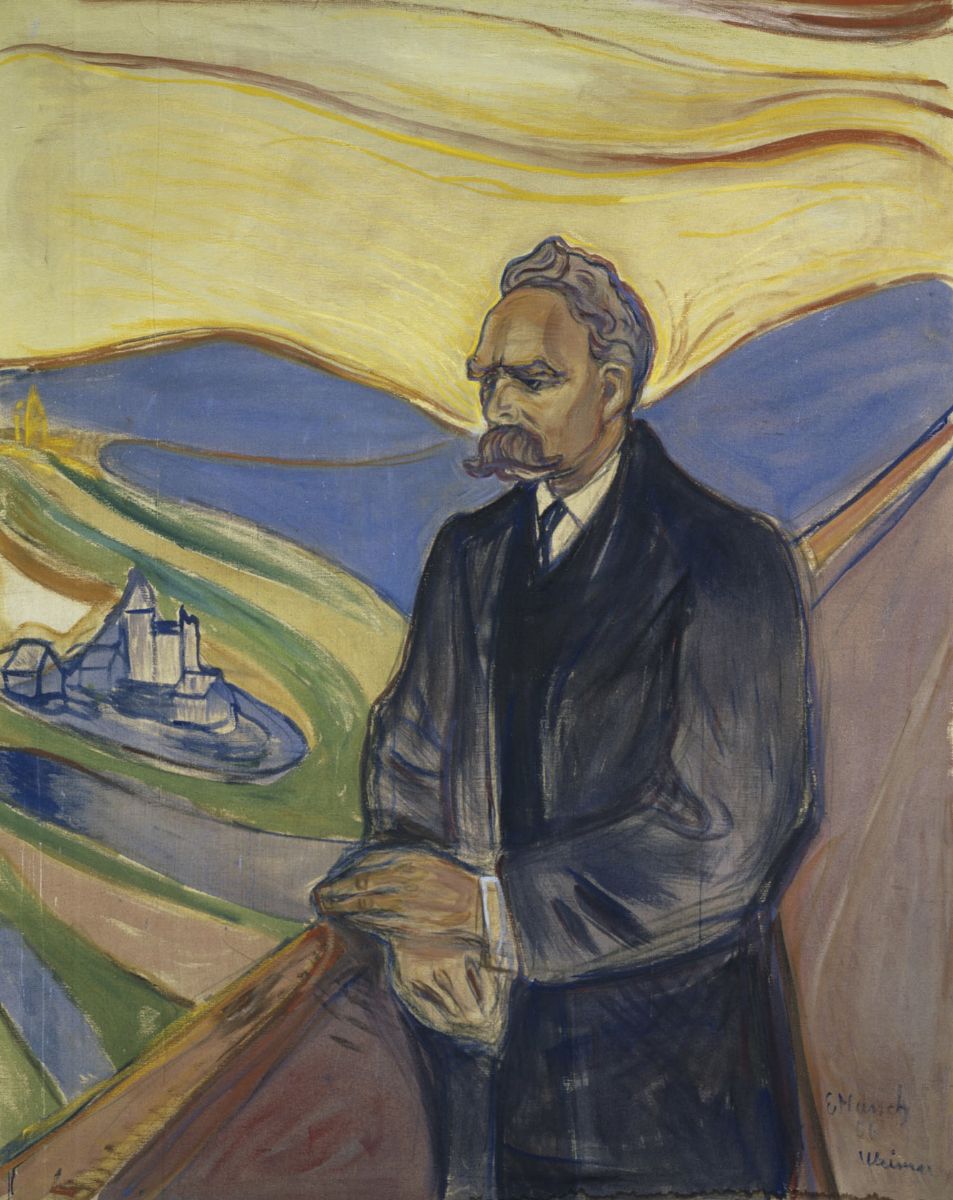 Edvard Munch Portrait of Friedrich Nietzsche - Canvas Print
