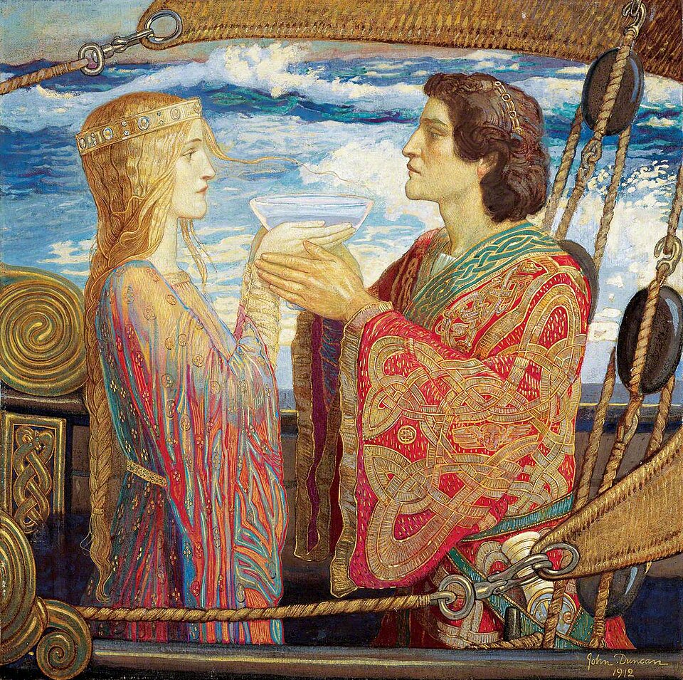 John Duncan Tristan and Isolde - Canvas Print