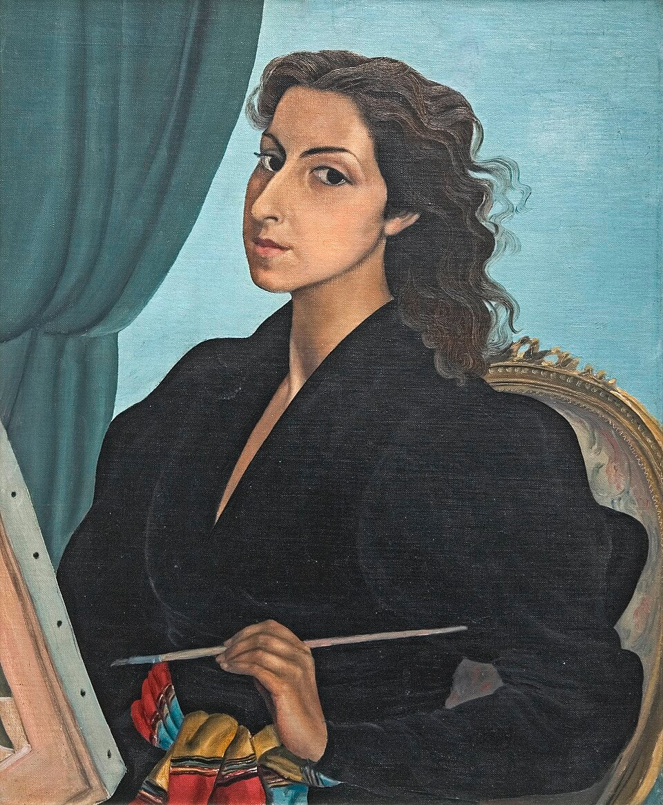 Milena Pavlovic-Barili Self-Portrait - Canvas Print