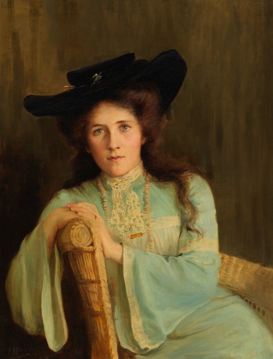 Florence Fuller Portrait of Deborah Vernon Hackett - Canvas Print