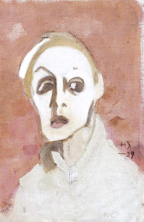 Helene Schjerfbeck Self-Portrait, 1939 - Canvas Print