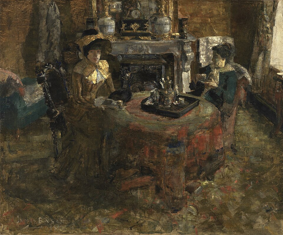 James Ensor Afternoon in Ostend - Canvas Print