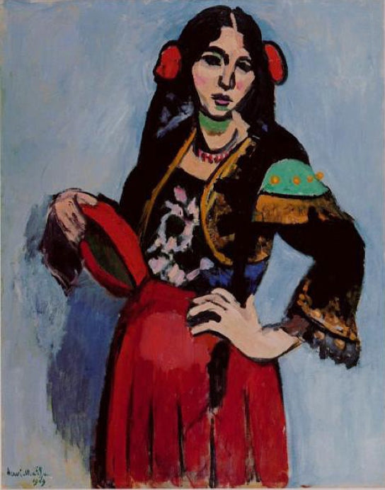 Henri Matisse Spanish Woman with a Tambourine - Canvas Print