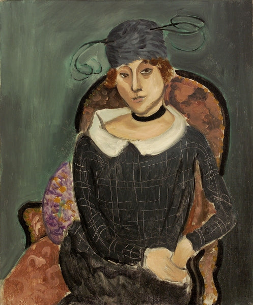 Henri Matisse The Ostrich-Feather Hat - Canvas Print