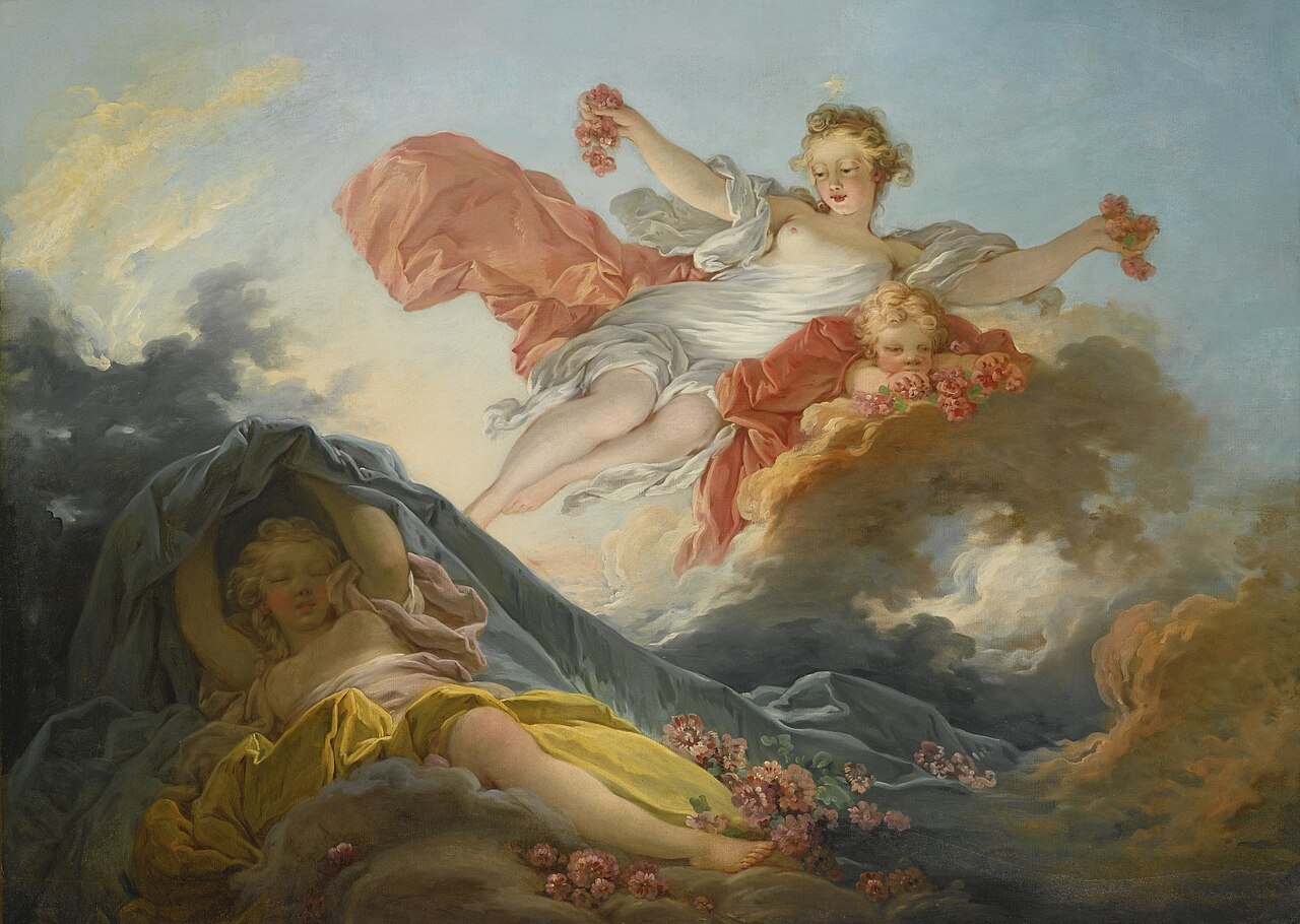Jean-Honore Fragonard Aurora Triumphing over Night - Canvas Print