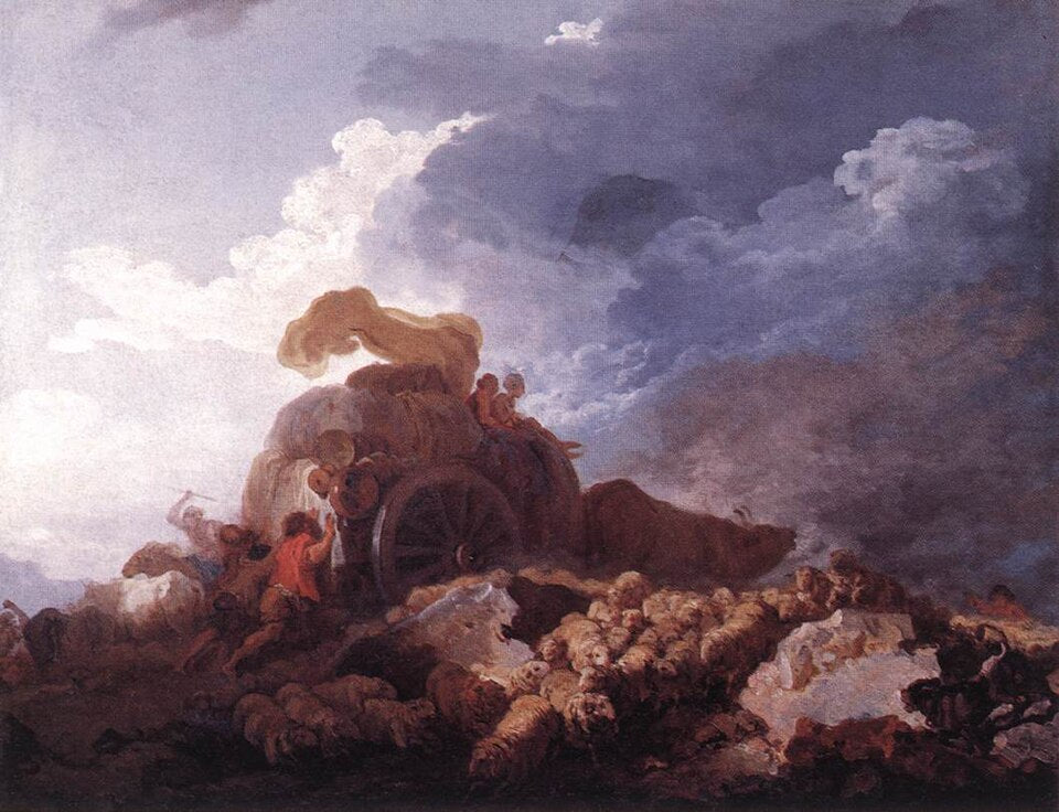 Jean-Honore Fragonard The Storm - Canvas Print