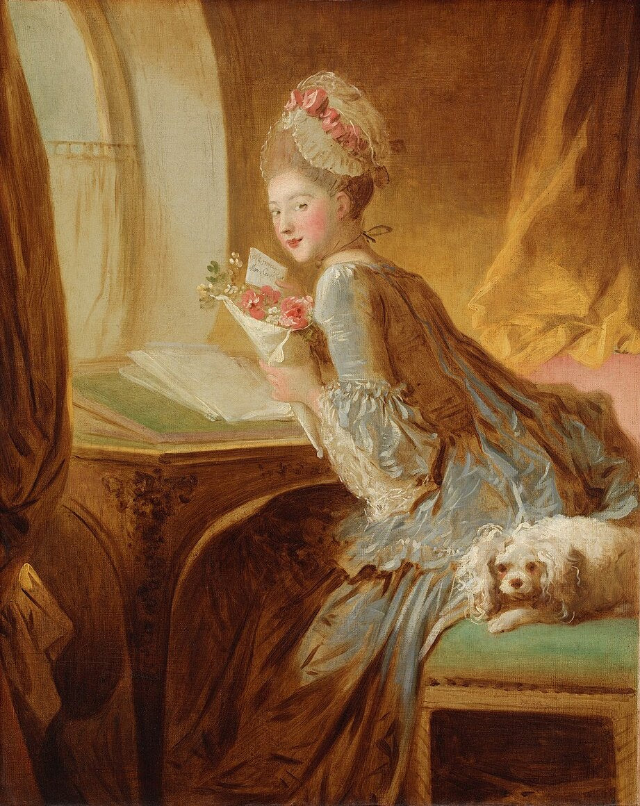 Jean-Honore Fragonard The Love Letter - Canvas Print