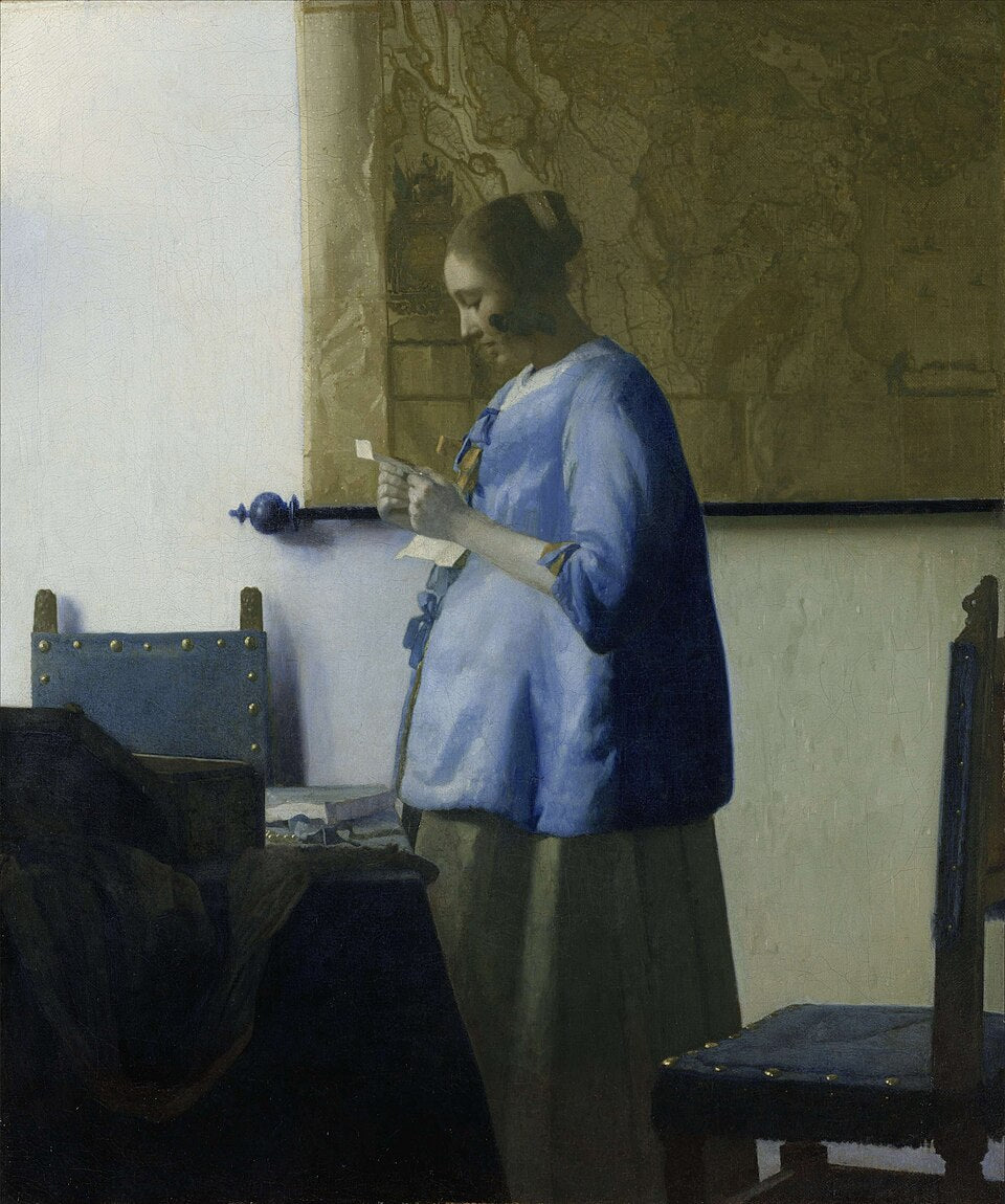 Johannes Vermeer Woman Reading a Letter - Canvas Print