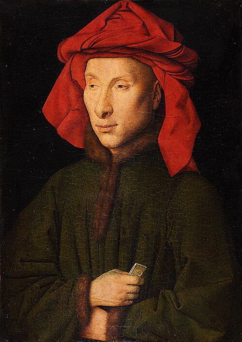 Jan van Eyck Portrait of Giovanni di Nicolao Arnolfini - Canvas Print