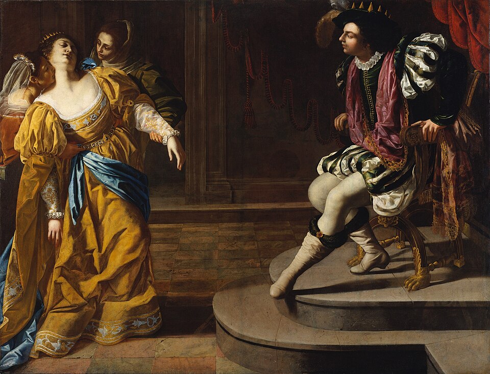 Artemisia Gentileschi Esther before Ahasuerus - Canvas Print