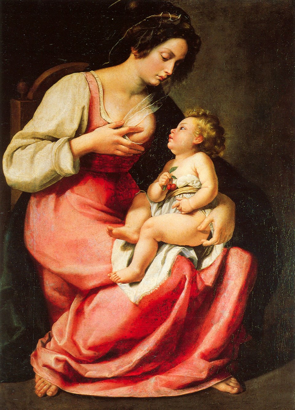 Artemisia Gentileschi Madonna and Child - Canvas Print