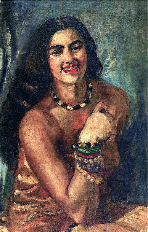 Amrita Sher-Gil Self-Portrait 7 - Canvas Print