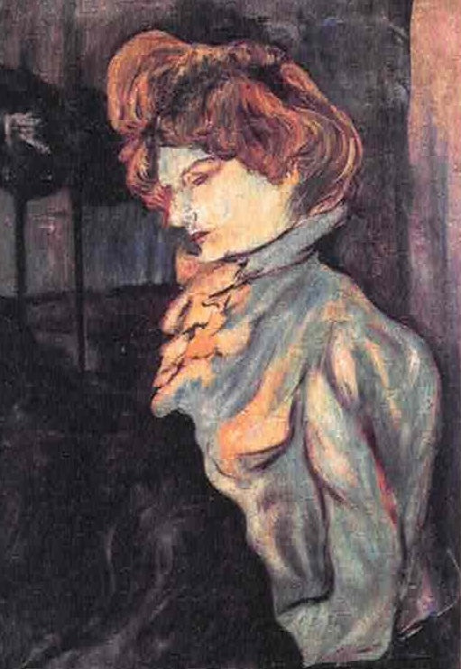 Amrita Sher-Gil Portrait of a Parisian Lady - Canvas Print