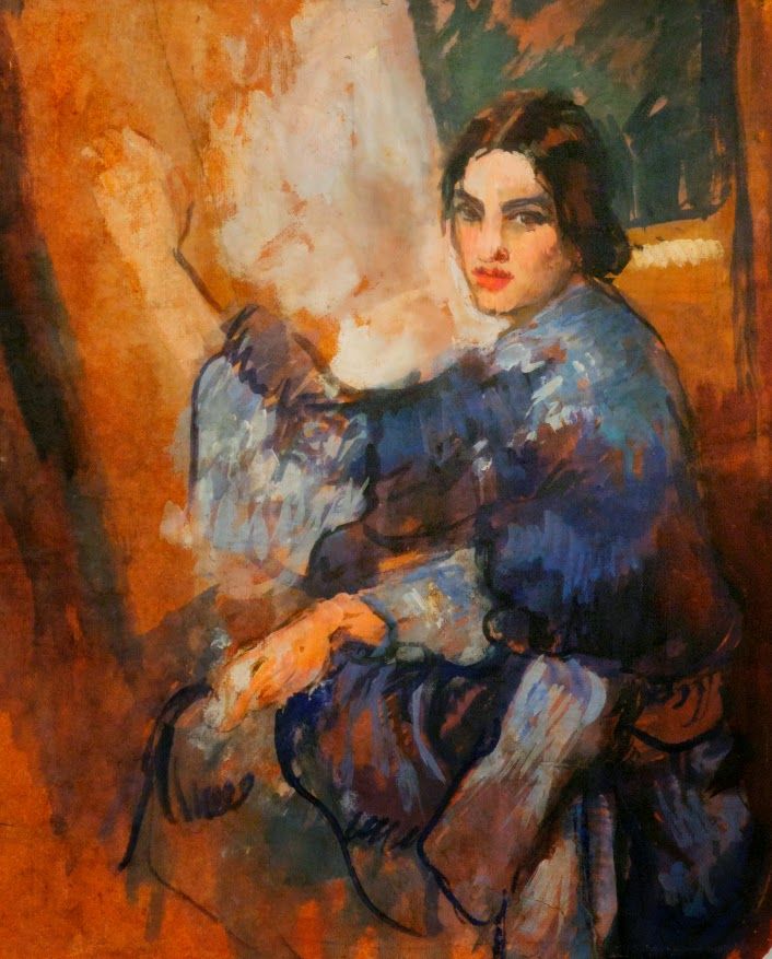 Amrita Sher-Gil Self-Portrait 5 - Canvas Print