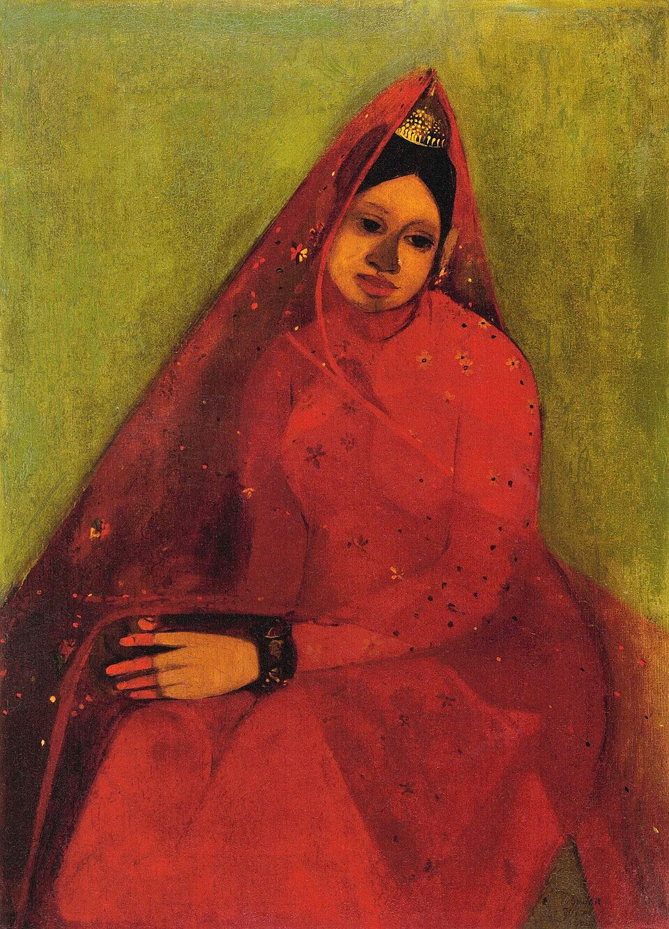 Amrita Sher-Gil Bride - Canvas Print