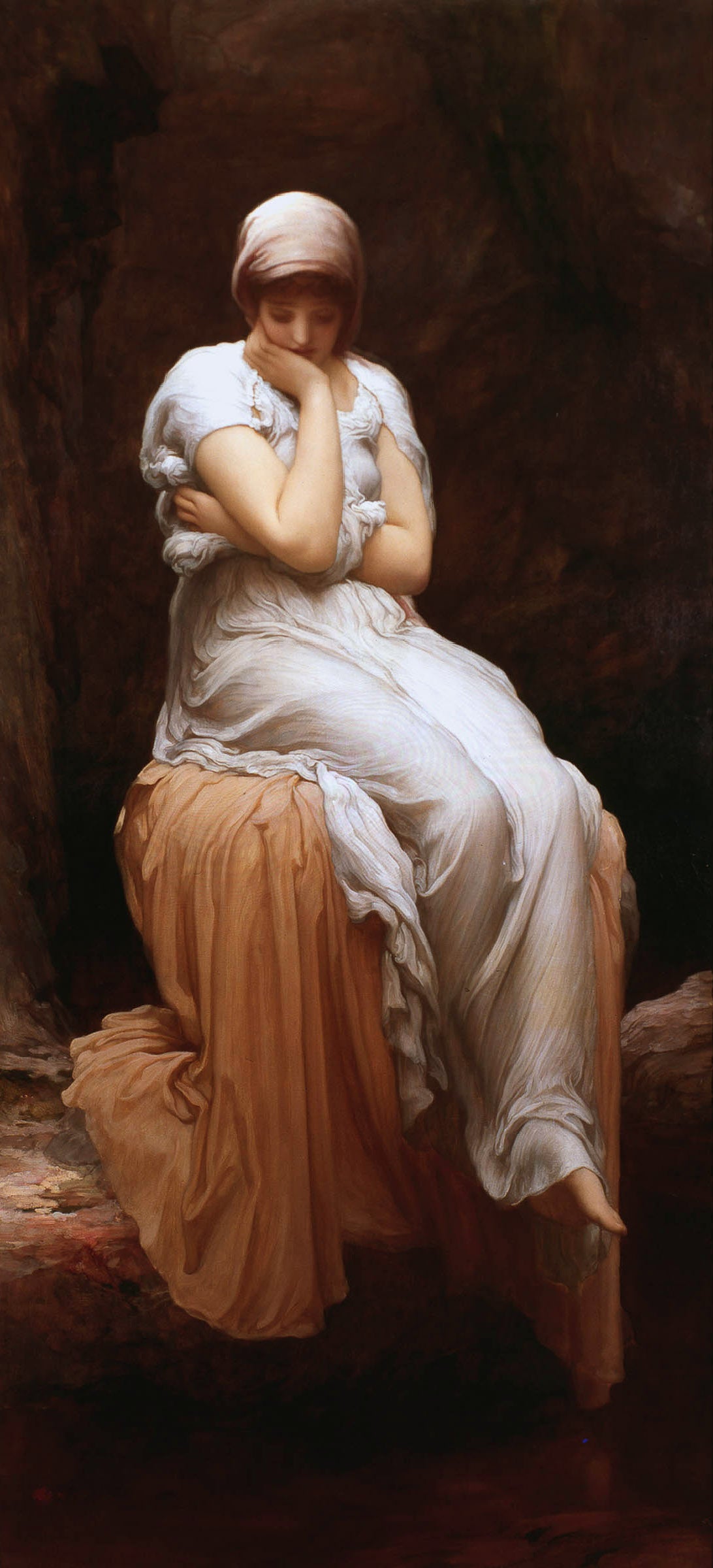 Frederic Leighton Solitude - Canvas Print