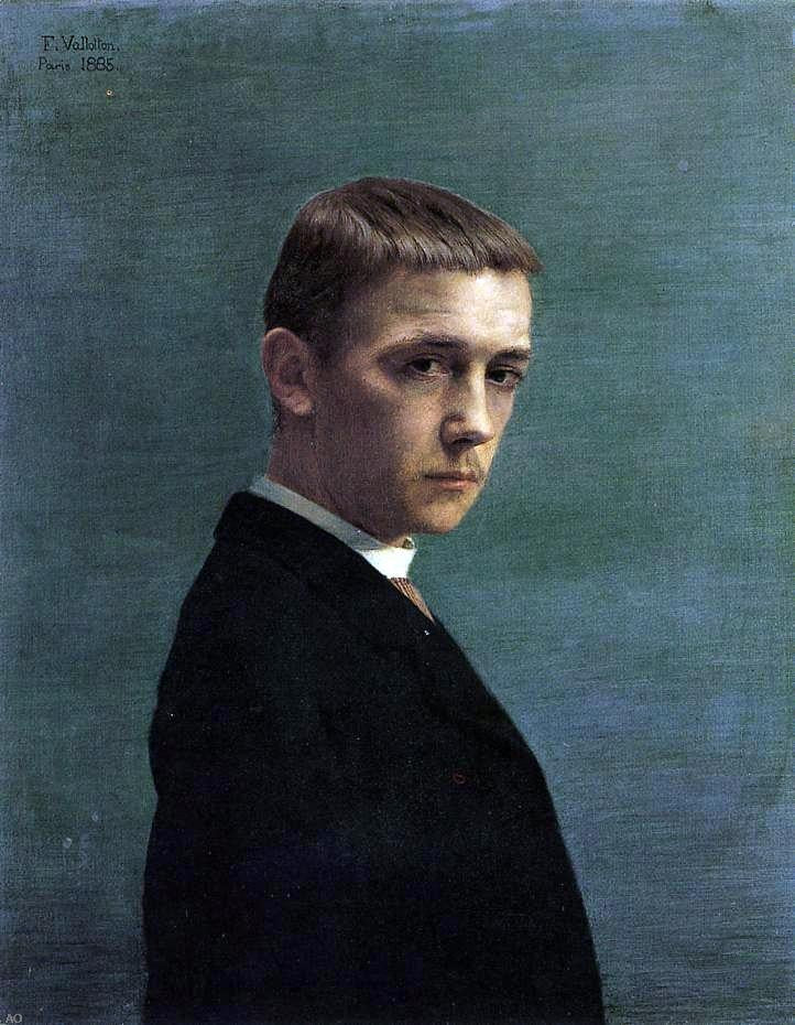Felix Vallotton Self Portrait at 20 - Canvas Print