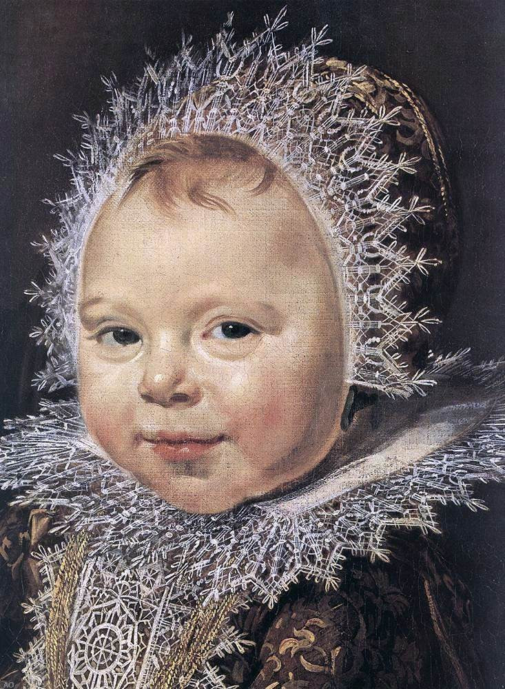 Frans Hals Catharina Hooft with her Nurse (detail) - Canvas Print