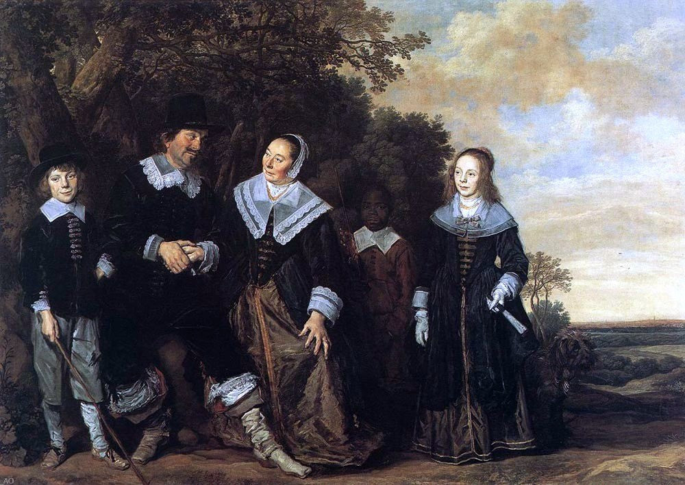 Frans Hals Family Group in a Landscape - Canvas Print