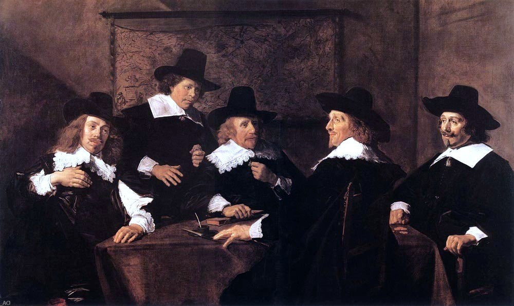 Frans Hals Regents of the St Elizabeth Hospital of Haarlem - Canvas Print
