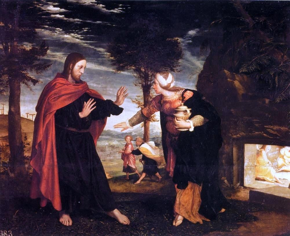 The Younger Hans Holbein Noli Me Tangere - Canvas Print