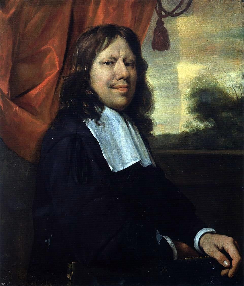 Jan Steen Self Portrait - Canvas Print