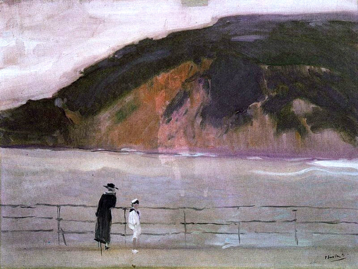 Joaquin Sorolla Y Bastida The Waves - Canvas Print