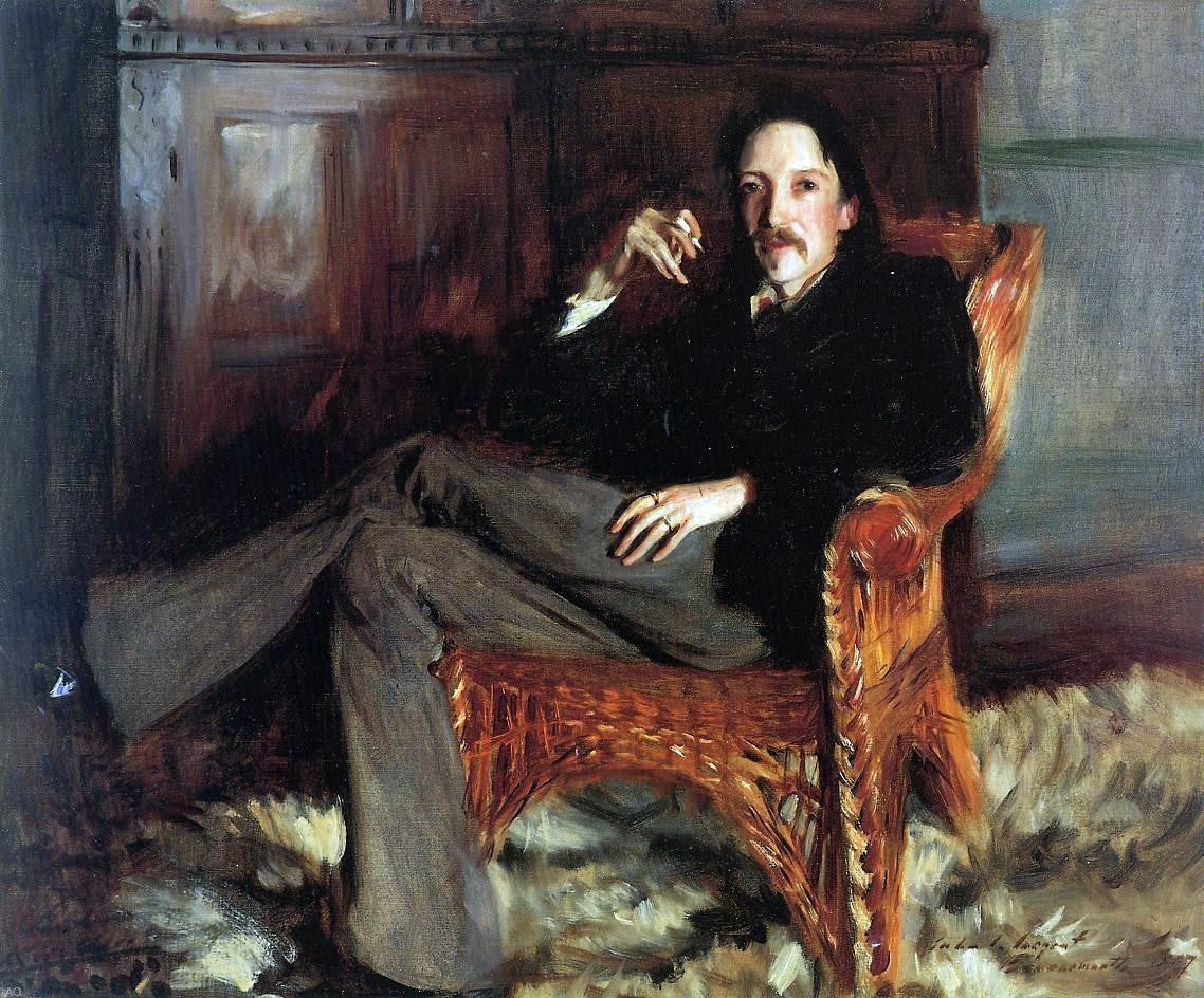 John Singer Sargent Robert Louis Stevenson - Canvas Print