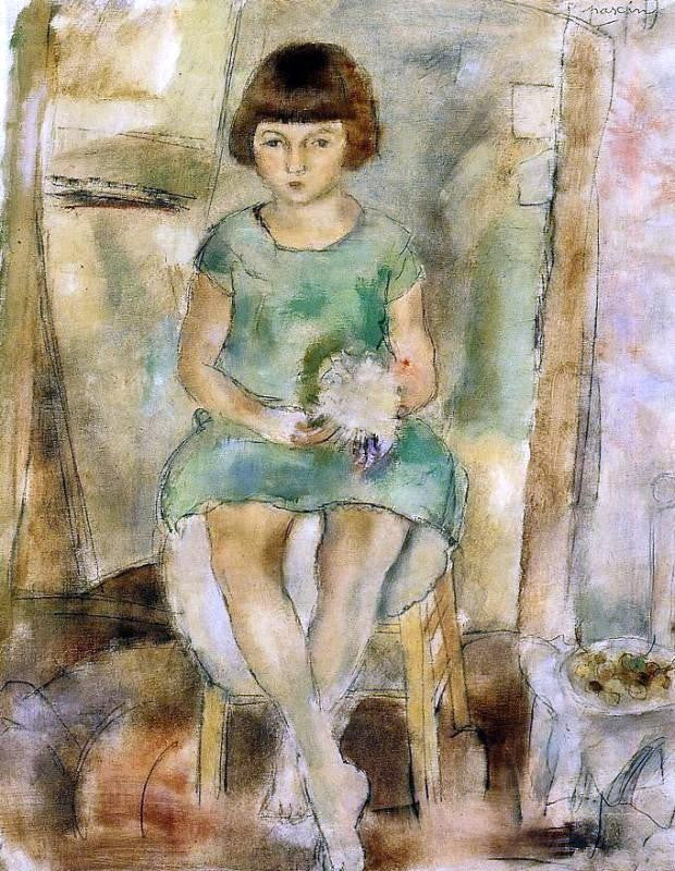 Jules Pascin Little Girl - Canvas Print