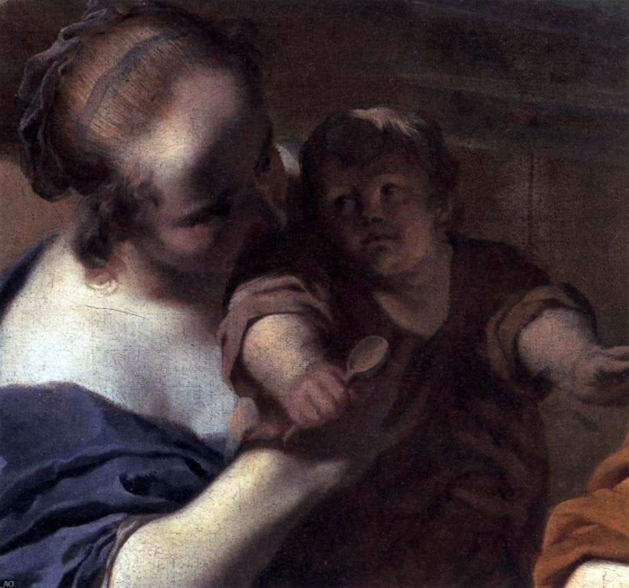 Karel Dujardin St Paul Healing the Cripple at Lystra (detail) - Canvas Print