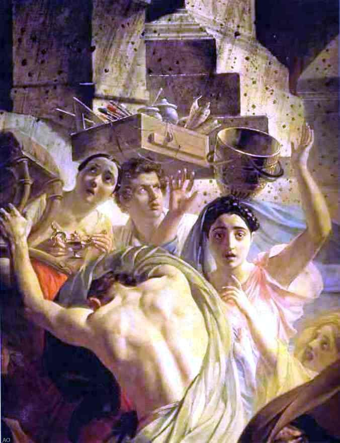Karl Pavlovich Brulloff The Last Day of Pompeii (detail 1) - Canvas Print