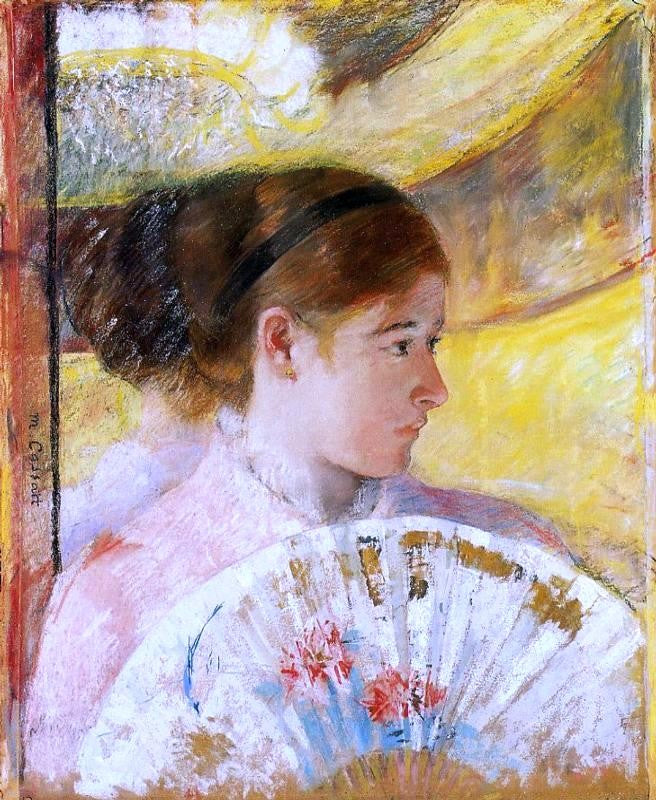 Mary Cassatt At the Theater - Canvas Print