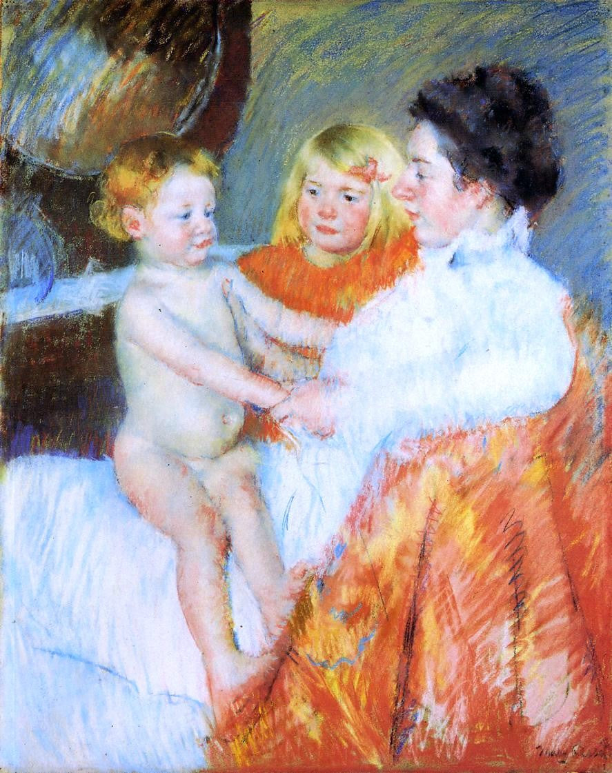 Mary Cassatt Mother, Sara and the Baby - Canvas Print