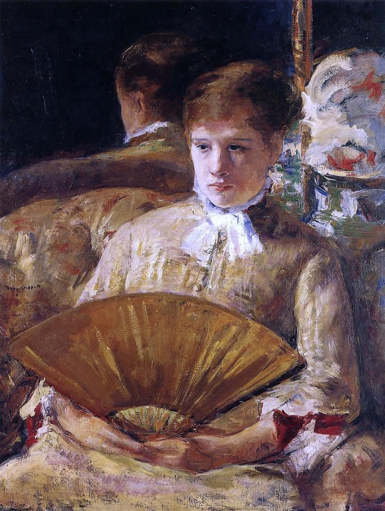 Mary Cassatt Portrait of a Lady (also known as Miss Mary Ellison) - Canvas Print