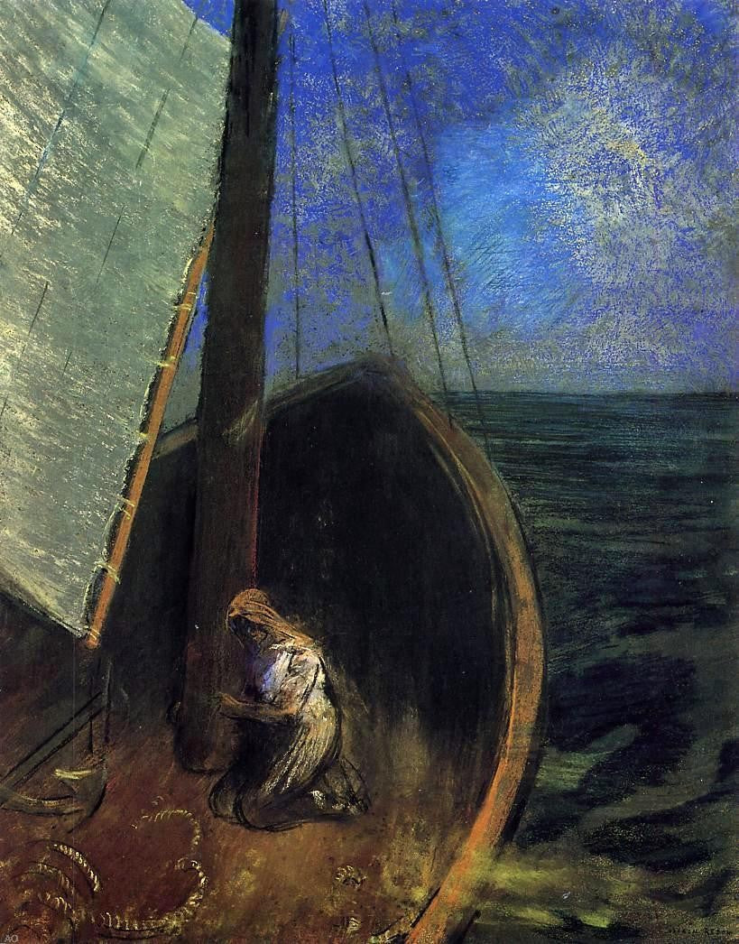 Odilon Redon The Boat - Canvas Print