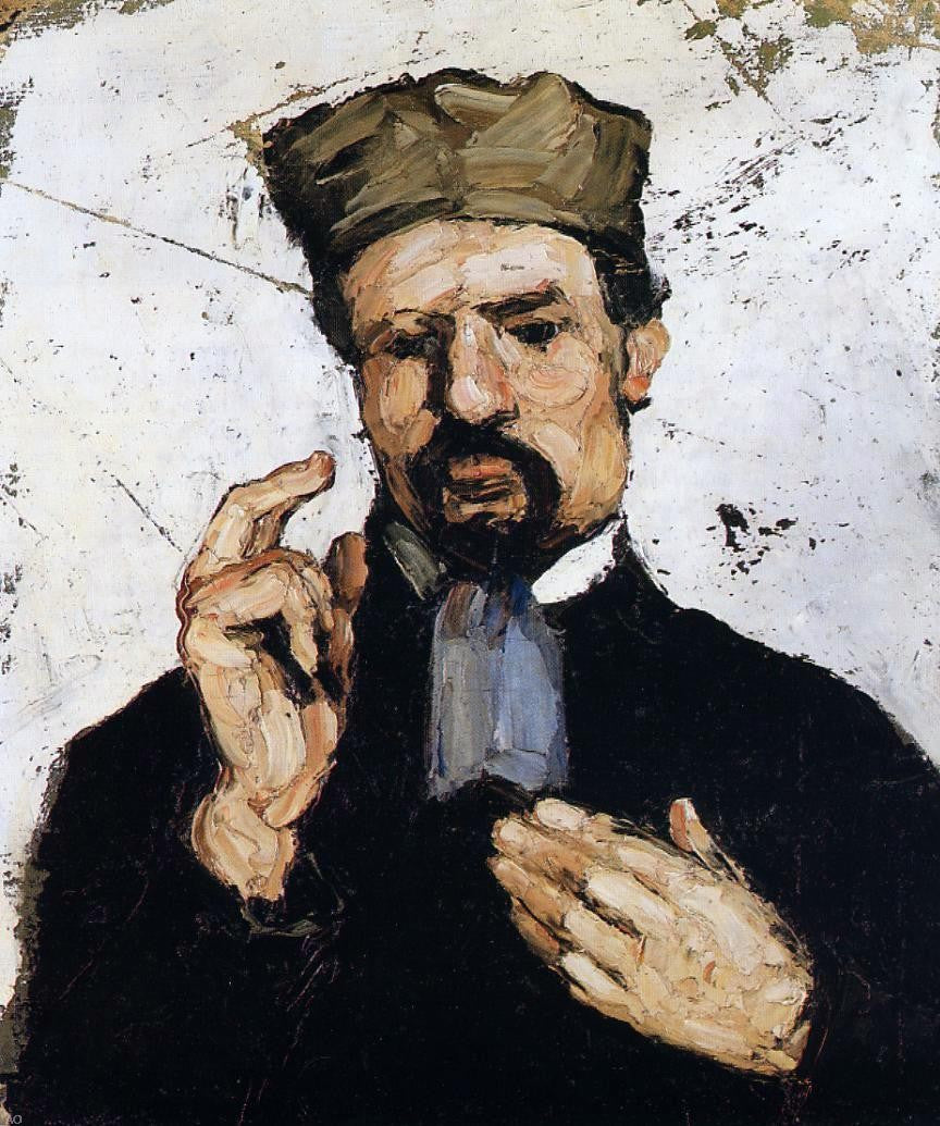 Paul Cezanne Uncle Dominique as a Lawyer - Canvas Print
