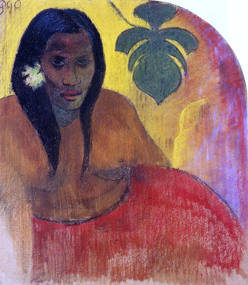 Paul Gauguin Tahitian Woman - Canvas Print