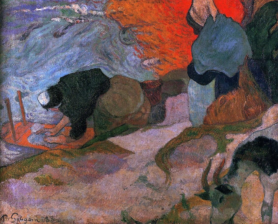 Paul Gauguin Washerwomen - Canvas Print