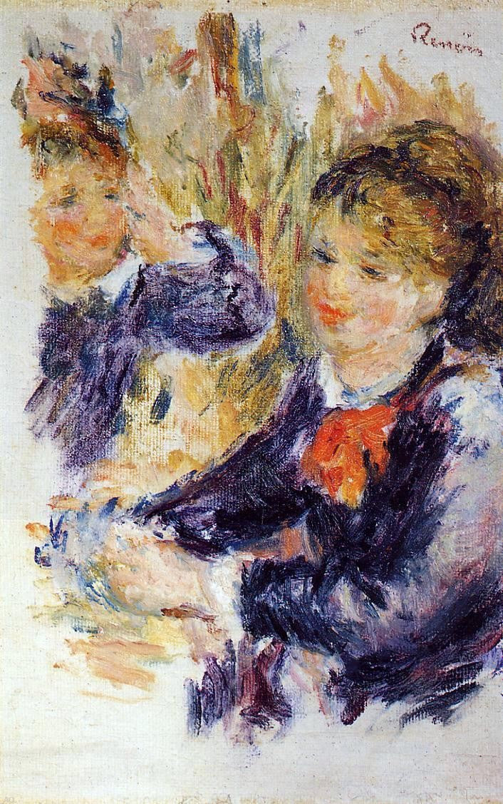 Pierre Auguste Renoir At the Milliner's (study) - Canvas Print