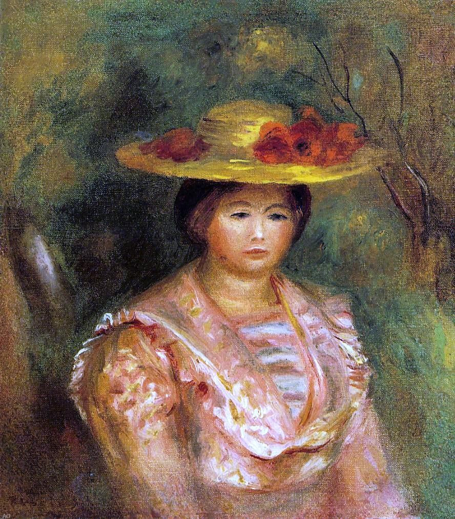 Pierre Auguste Renoir Bust of a Woman (Gabrielle) - Canvas Print