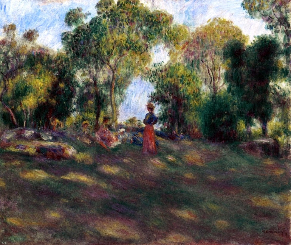 Pierre Auguste Renoir Landscape - Canvas Print