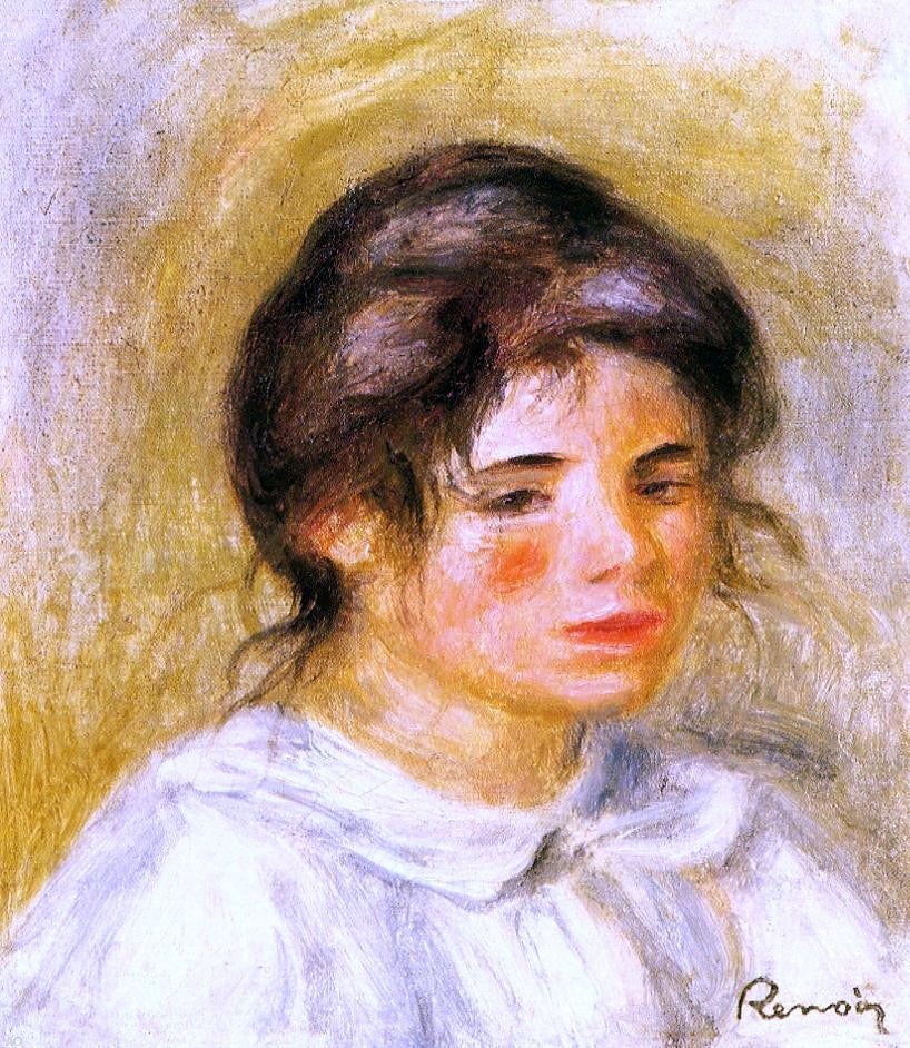 Pierre Auguste Renoir Portrait of Gabrielle - Canvas Print