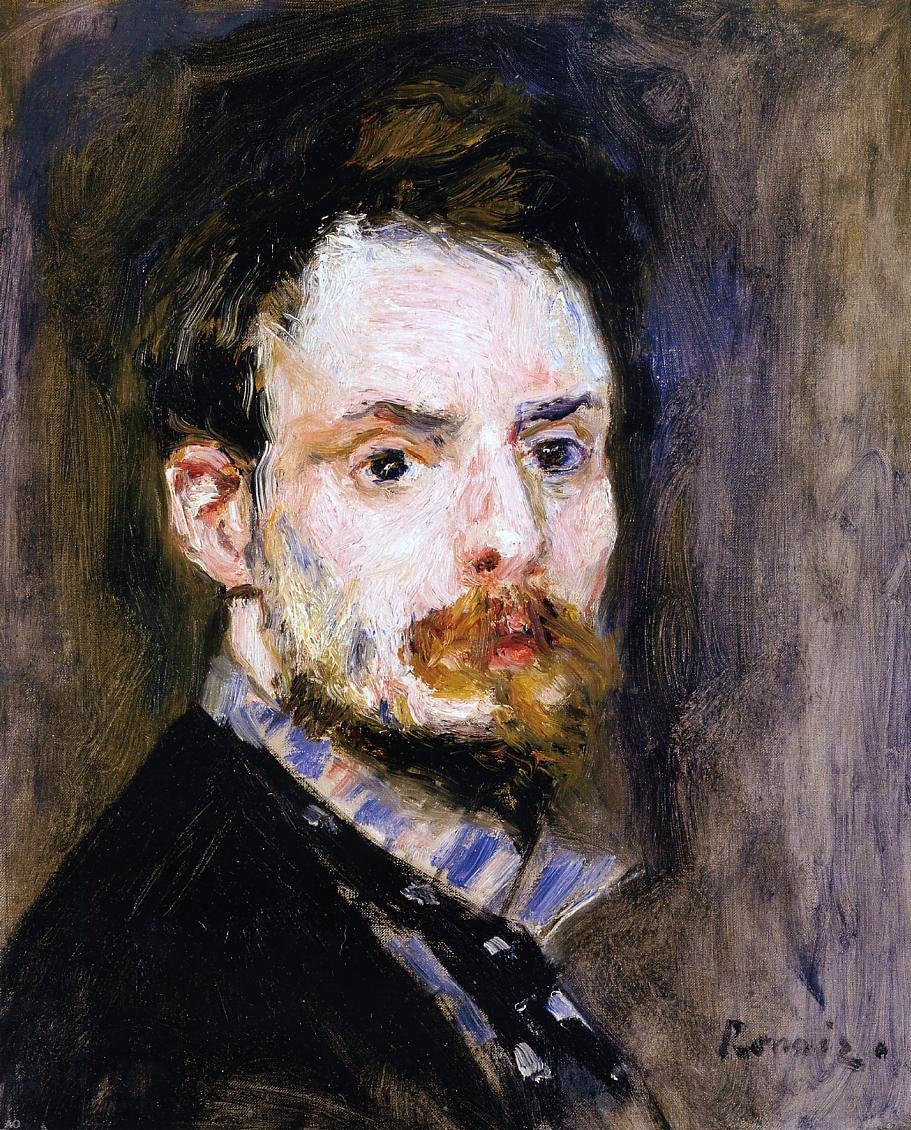 Pierre Auguste Renoir Self Portrait - Canvas Print
