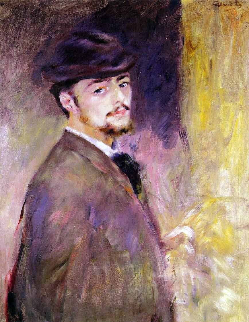Pierre Auguste Renoir Self Portrait at the Age of Thirty-Five - Canvas Print