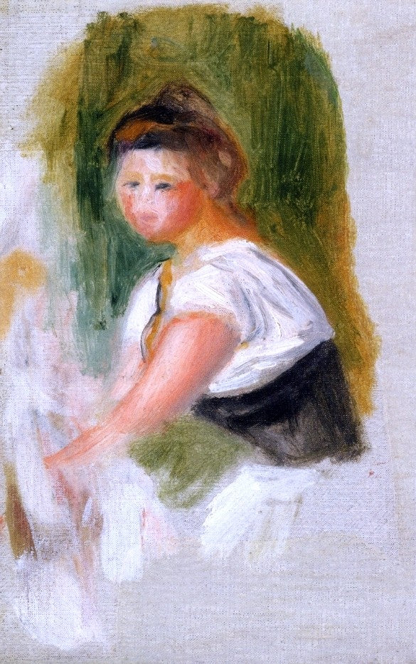 Pierre Auguste Renoir Young Woman - Canvas Print