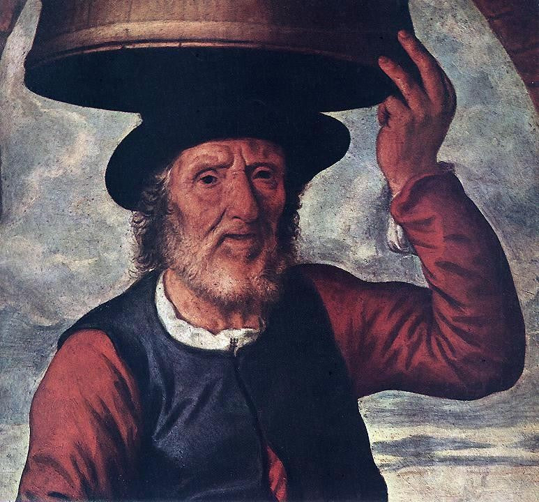 Pieter Aertsen Market Scene (detail) - Canvas Print